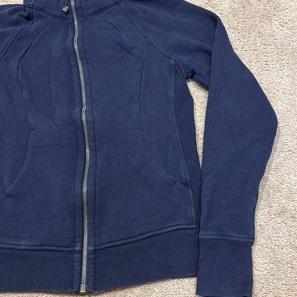 Lululemon Scuba Navy Blue Zip Up Size 6 - Picture 5 of 9